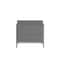 Flash Furniture Gray LeatherSoft Chair with Double Bar Frame ZB-REGAL-810-1-CHAIR-GY-GG - alternate 6